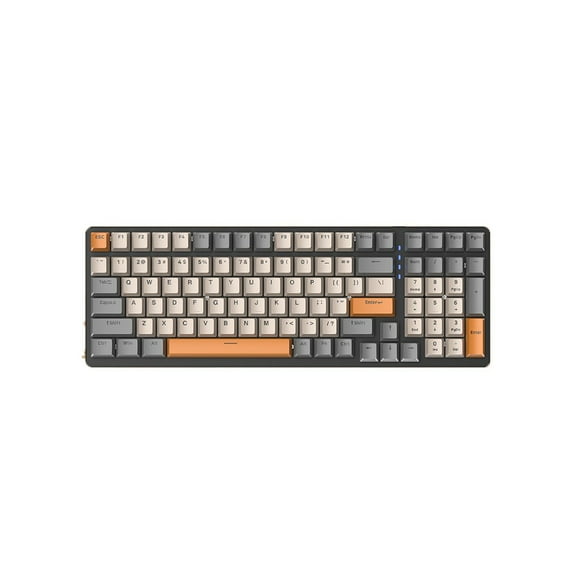 Bearachild Teclado mecánico con cable, 100 teclas, retroiluminación, juego en casa, trabajo, PC, teclado de ordenador, accesorios de actualización de Videojuegos y accesorios Interruptor rojo