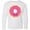 AA-White, variant on Inktastic Hot Pink Donut Long Sleeve Youth T-Shirt
