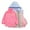 Pink, variant on URMAGIC URMAGIC Child Girls Fleece Jacket+Gradient Color Hardshell Jacket with Detachable Hood,3-13Y