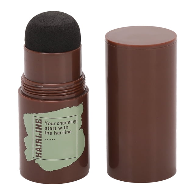 Polvo Para Cejas, Coloración Rápida, Línea De Cabello, Barra De Polvo, Textura Fina Negra, Diseño De Cabeza De Hongo, No Irritante, Portátil Para Maquillaje Facial ANGGREK Otros