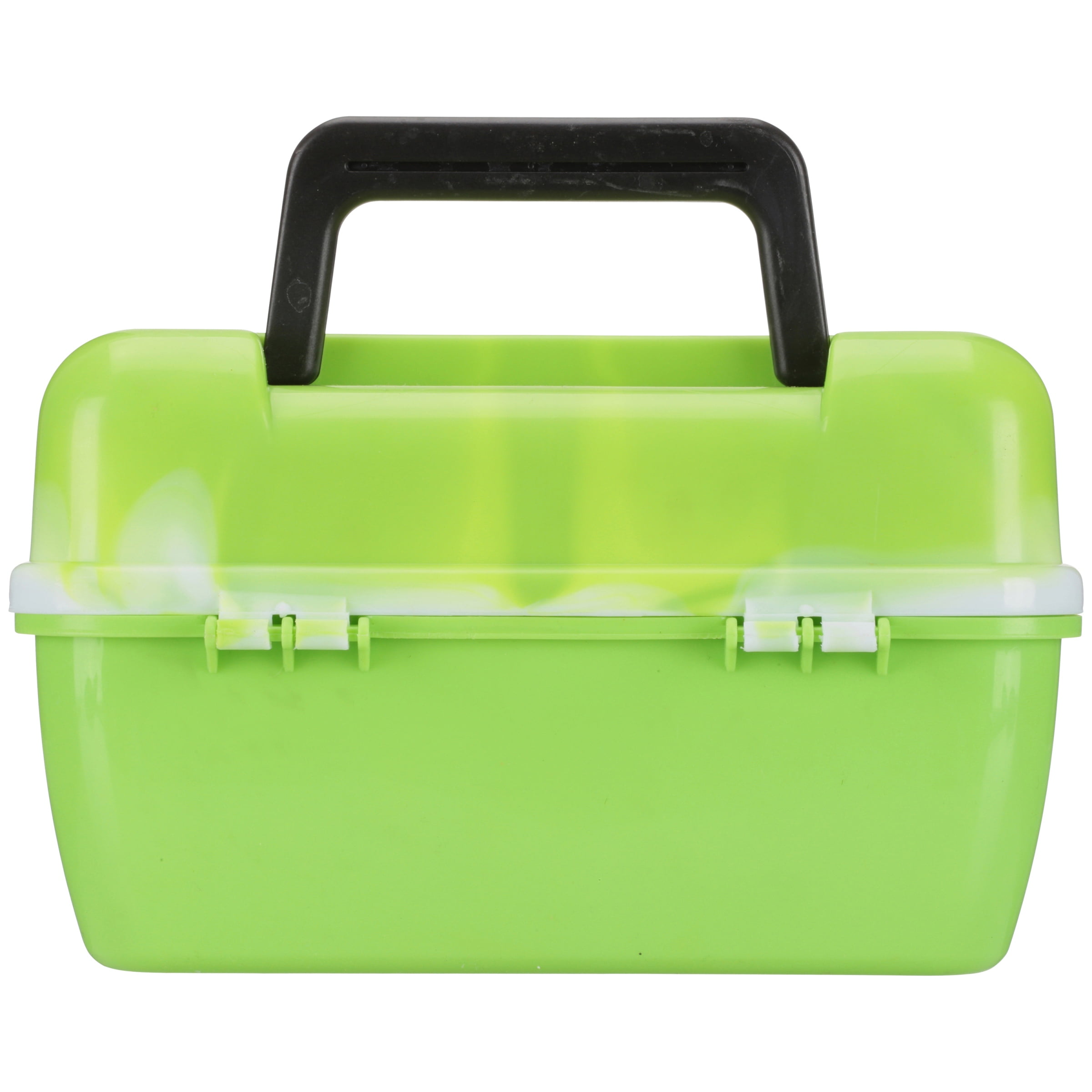 South Bend Worm Gear 88-Piece Loaded Fishing Tackle Box, Green