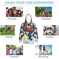 thumbnail image 5 of Fotbe Astronaut And Space Pattern Youth Pullover Hooded Sweatshirt, Boys Hoodie, Kangaroo Pocket Hoodie for Kids Girls -X-Large, 5 of 6