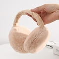 thumbnail image 5 of Weikingp Clearance! Hats for Women, Women Winter Ear Adjustable Faux Ear Warmer Warm Windproof Plush Earmuffs Foldable for Men Girl, Yellow, 5 of 5