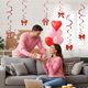 thumbnail image 4 of Decoraciones para el día de San Valentín, adornos para el día de San Valentín, regalos para el día de San Valentín Colgante con lazo y remolino el colgante, 4 of 8
