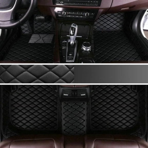 For Porsche Macan 2014~2024 luxury waterproof leathers Car Floor Mats Carpets auto Liners