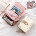 thumbnail image 3 of Cute Cat Coin Purse Women Fashion Short Wallet PU Leather Large Capacity Wallet Lightweight ID Card Holder Travel Cash Coin Bag, 3 of 9