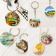thumbnail image 6 of YESTUNE 50 Pcs Blank Wooden Key Chain Round Key Chain Tags Wood Keychains Key Ring for DIY Craft, 6 of 13