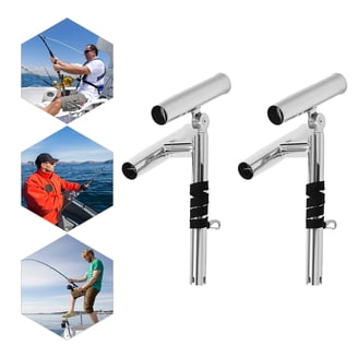Bert's Custom Tackle Aluminum Fishing Rod Holder, Satin Finish, for  Trolling Gear - Walmart.com