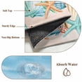 thumbnail image 6 of 5'x7' Area Rugs, Summer Nautical Indoor Outdoor Area Rug for Living Room Bedroom, Coastal Beach Starfish Coral Shell Blue Washable Bathroom Rugs Kitchen Floor Carpet Mats Home Decor Aesthetic, 6 of 8