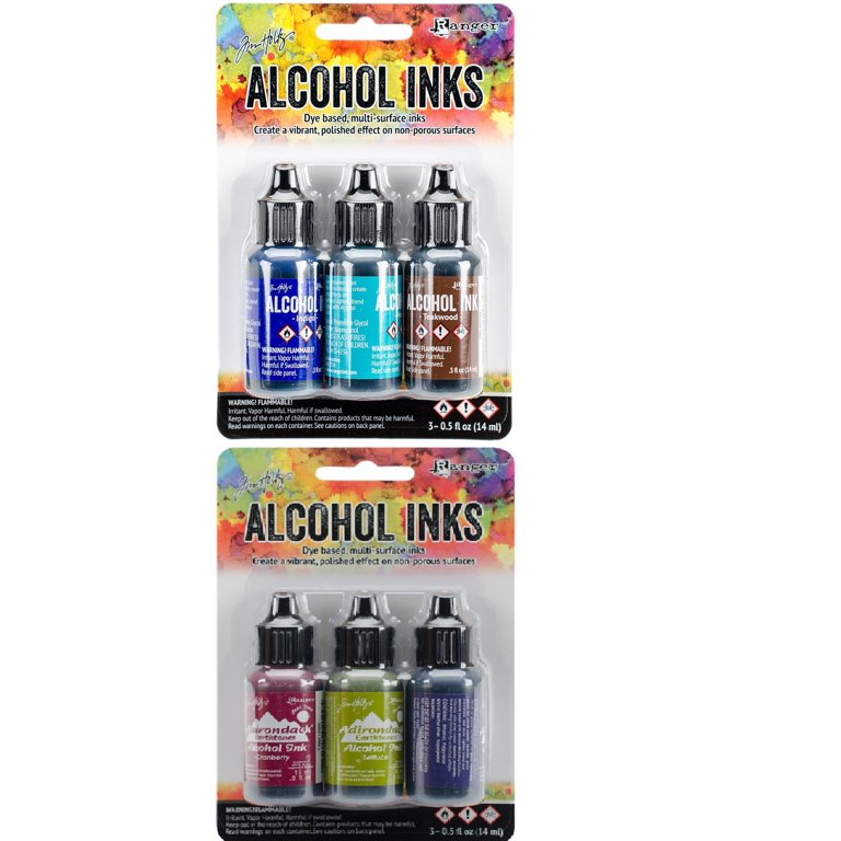 Tim Holtz Alcohol Inkt .5oz 3/Pkg-Spring Break-Valencia/Limeade/Turkoois