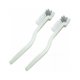 thumbnail image 1 of Paquete de 2 cepillos multiusos para limpieza de biberones, cepillo para biberones, cepillo para tazas de café, mango largo y curvo para cepillos para biberones, blanco, 1 of 5