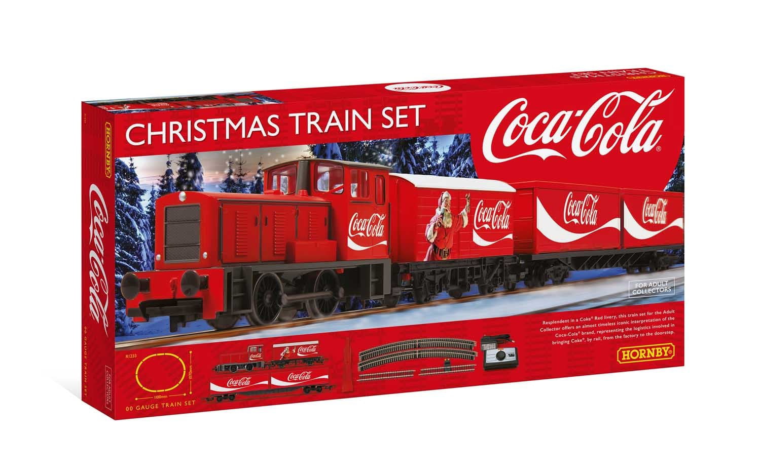 Hobbies The Coca-Cola Christmas Electric Model Train Set HO Track with Remote C