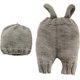 thumbnail image 1 of KAKOWELY 1 juego de gorro y tirantes de punto para niños, kit de disfraz para bebé, accesorios de fotografía, 1 of 4
