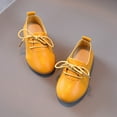 thumbnail image 5 of Otqutp Toddler Sneaker Summer Autumn Fashion Cute Girls Casual Shoes Solid Color Round Toe Lace Up Dress Shoes 1 to 11 Years, 5 of 5