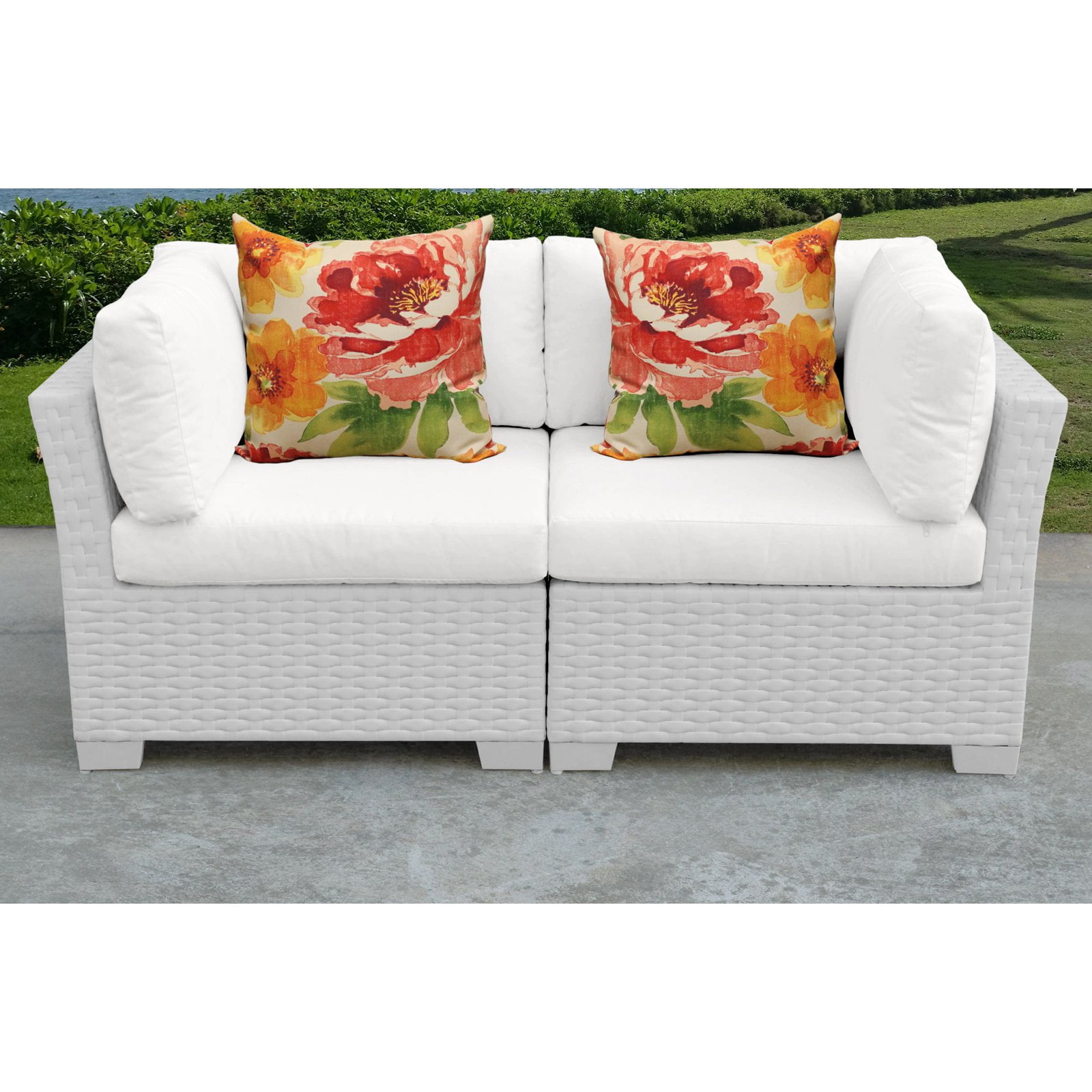 Tk Classics Monaco 2 Piece Outdoor Wicker Patio Conversation Set - Monaco Patio Furniture Set Tk Classics Monaco 2 Piece Outdoor Wicker Patio Conversation Set - Monaco Patio Furniture Set