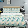 thumbnail image 2 of 3D Color Triangle Geometry Pattern Quilt Cover Set Bedding Set Pillowcases 223, 2 of 2
