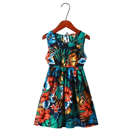

PEASKJP Spring Dresses for Girls Summer Girls Children Flutter A-Line Chiffon Round Neckline Casual Dress Mid-Length Maxi Dresses for Girls 2023 Yellow 6-7 Years