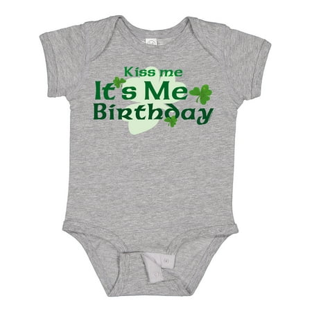 

Inktastic Kiss Me Irish Birthday Gift Baby Boy or Baby Girl Bodysuit