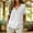 #0149-White, variant on Neewe Cotton Linen Button Down Shirt for Women V Neck Plain Blouse Casual Short Sleeve Embroidered Tops