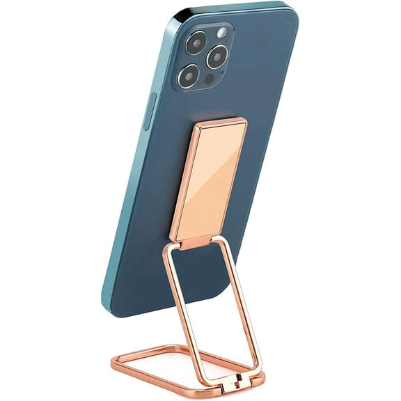 Phone Ring Holder Stand Grip - 360Rotation Ultra, Foldable Light and Thin Mobile Phone Back Cover.Compatible with Phone Pad Smartphones Tablets (Golden)