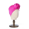 thumbnail image 3 of Dalrosia Women Turban Flower Headband Elastic Cap Pre-Tied Scarf Bonnet Beanie Headwrap, 3 of 4