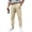 L-07 Beige, variant on Gray Man Track Athletic Casual Running Pants for Man Spandex Pleated Paperbag Straight Leg Elastic Waist Plain Long Leg Fall Summer 2026 Clothing XL