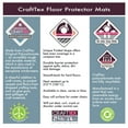 thumbnail image 3 of CraftTex® 9Mat Pink Floor Protector for Hard Floor - 38" x 39", 3 of 4