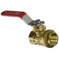 thumbnail image 1 of RWV BRASS BALL VALVE WITH THREADED ENDS, 1/2", LEAD FREE, 1 of 2