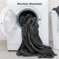 thumbnail image 5 of MaxKare Electric Heated Blanket Twin Size with 6 Heating Levels & 10H Timer, Flannel, Gray, 5 of 7