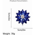 thumbnail image 5 of Snowflake Crystal Brooch Pin for Women Multi-Layered Cubic Zirconia Flower Lapel Pin Corsage Badge for Clothing Dress Suit Decoration Fashion Jewelry, 5 of 5