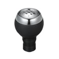 thumbnail image 1 of Replacement 5-Speed Gear Shift Knob for Mini Cooper R55 R56 R57 R58 R59 F55 F56 F54 F57 Countryman R60 R61 ONE/D Cooper/D/S/SD John Cooper Works Paceman 2006-2017, Black & Silver Plastic Artificial, 1 of 6