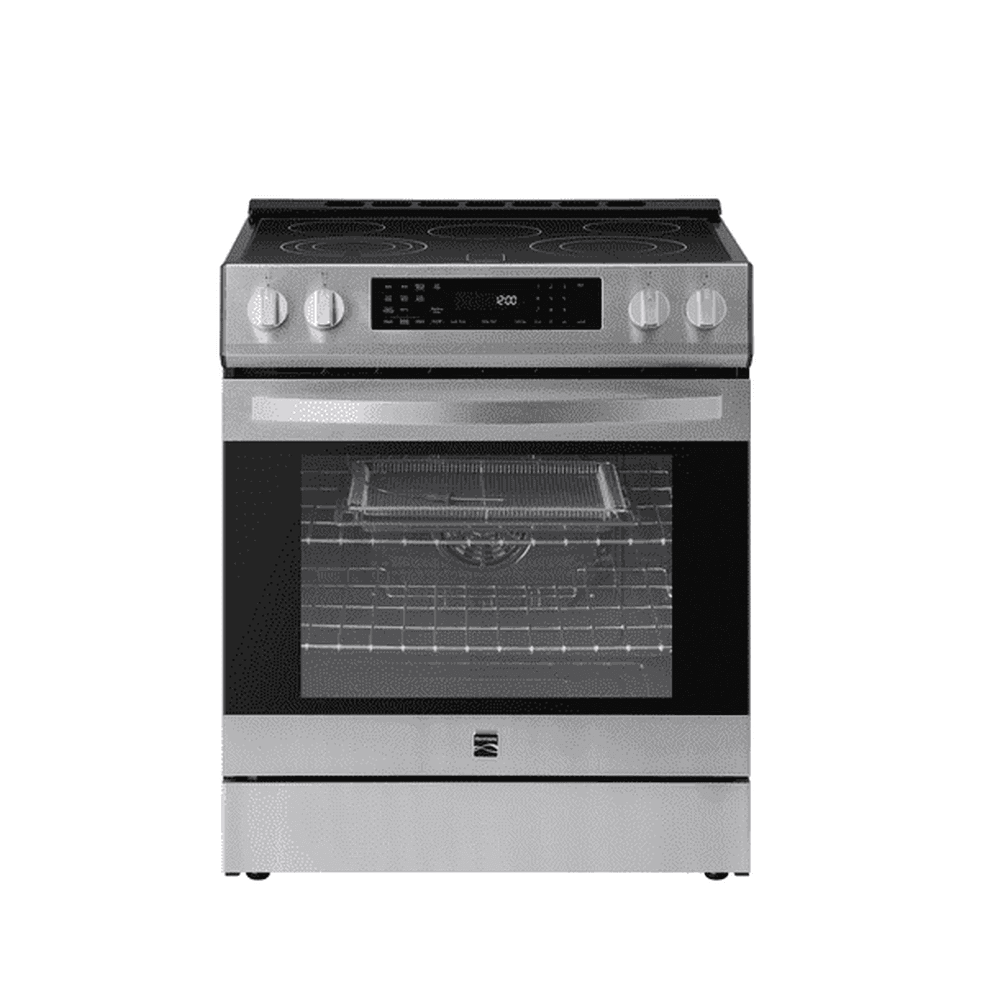 Kenmore 5.6 cu. ft. Front-Control 5 Element Electric Range Stove with and Dual Ring Elements, Self-Clean Oven, Precision Set Controls
