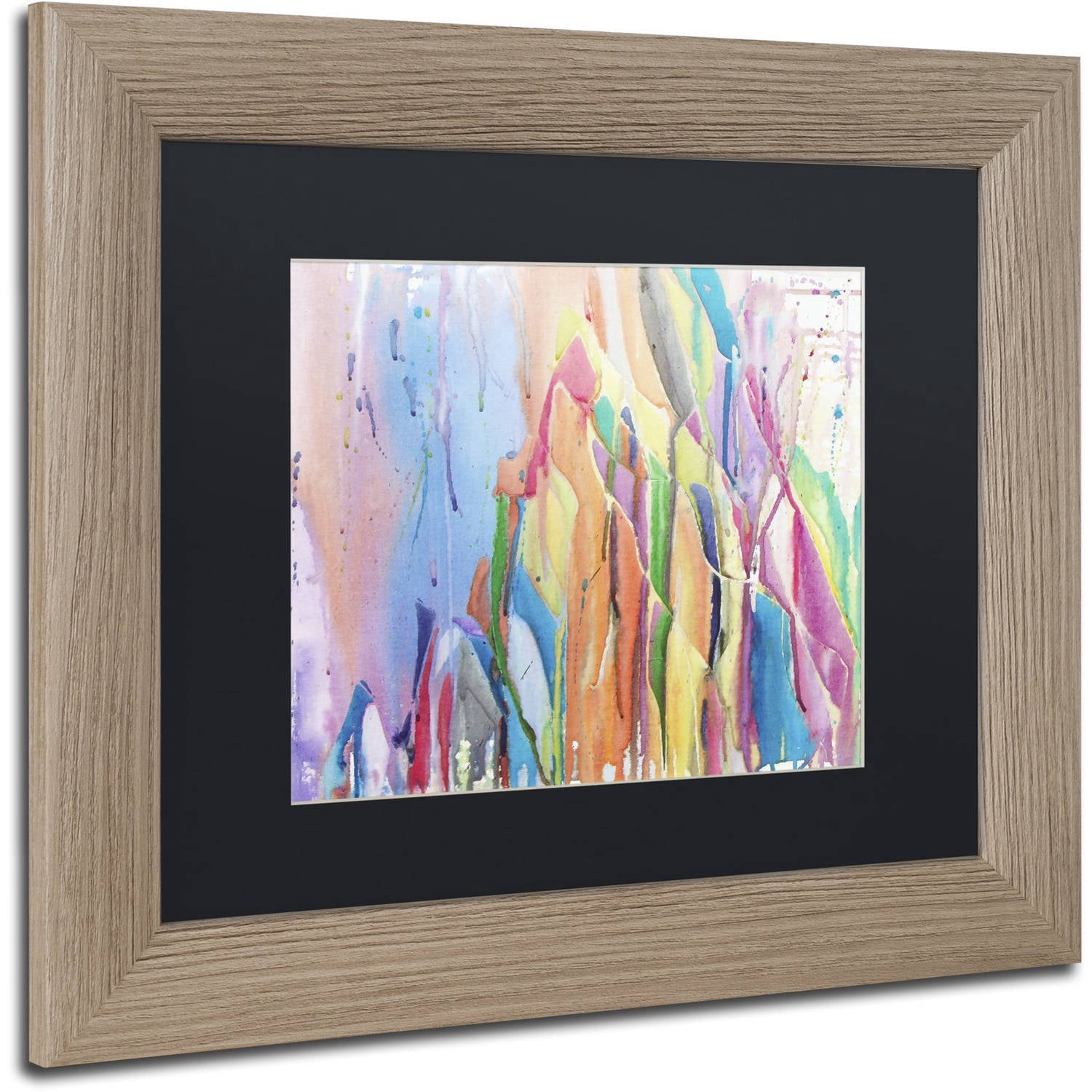Trademark Fine Art "Los Diablos" Canvas Art by Lauren Moss Black Matte, Birch Frame