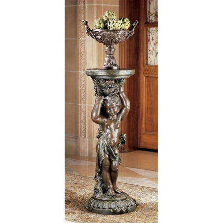 Design Toscano Sous la Vigne Faux Bronze Pedestal