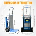thumbnail image 6 of RXFSP Electric Stair Climbing Dolly - 661lb 600W Powered Hand Truck with Rubber Tracks | Heavy Duty Industrial Design (Blue), 6 of 14