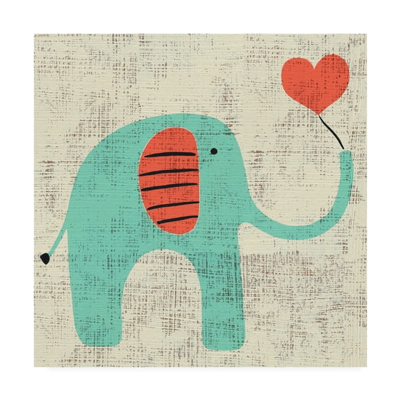 Trademark Fine Art 'Adas Elephant' Canvas Art by Chariklia Zarris