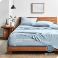 thumbnail image 4 of Washed King Sheet Set Premium UltraSoft Microfiber Bed Sheets Double Brushed Hypoallergenic Stain (King Washed Pebble Beach), 4 of 7