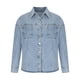 thumbnail image 4 of ICHUANYI Clearance Women's Spring Long Sleeve Loose Pocket Top Shirt Button Jacket(Light Blue, XL) ICHUANYI WER2023081001191, 4 of 8