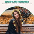 thumbnail image 4 of YSNOOWE Accesorio De Femenino De Tela Con Girasol Bohemio Y Ajustable Decorativa, 4 of 7