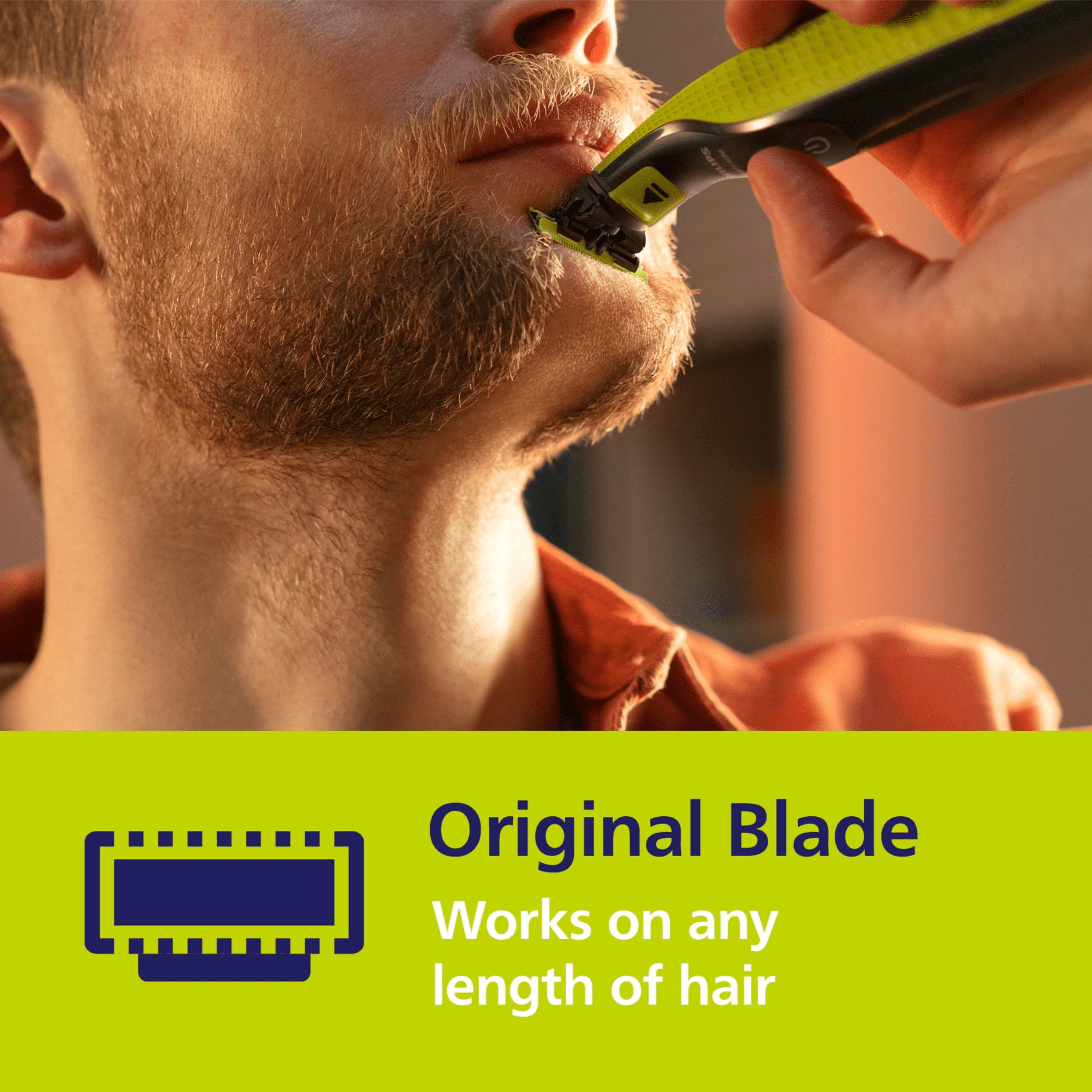 QP220/50 Replacement Blade Compatible with Philips OneBlade Electric Shaver, QP220/80 Durable Stainless Steel, 2 Piece