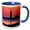 Blue/White, variant on 3drose, Lighthouse in Denmark at Sunset, 11oz Magic Transforming Mug