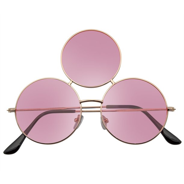 Emblem Eyewear Third Eye Sunglasses Triple Round Circle Sunglasses
