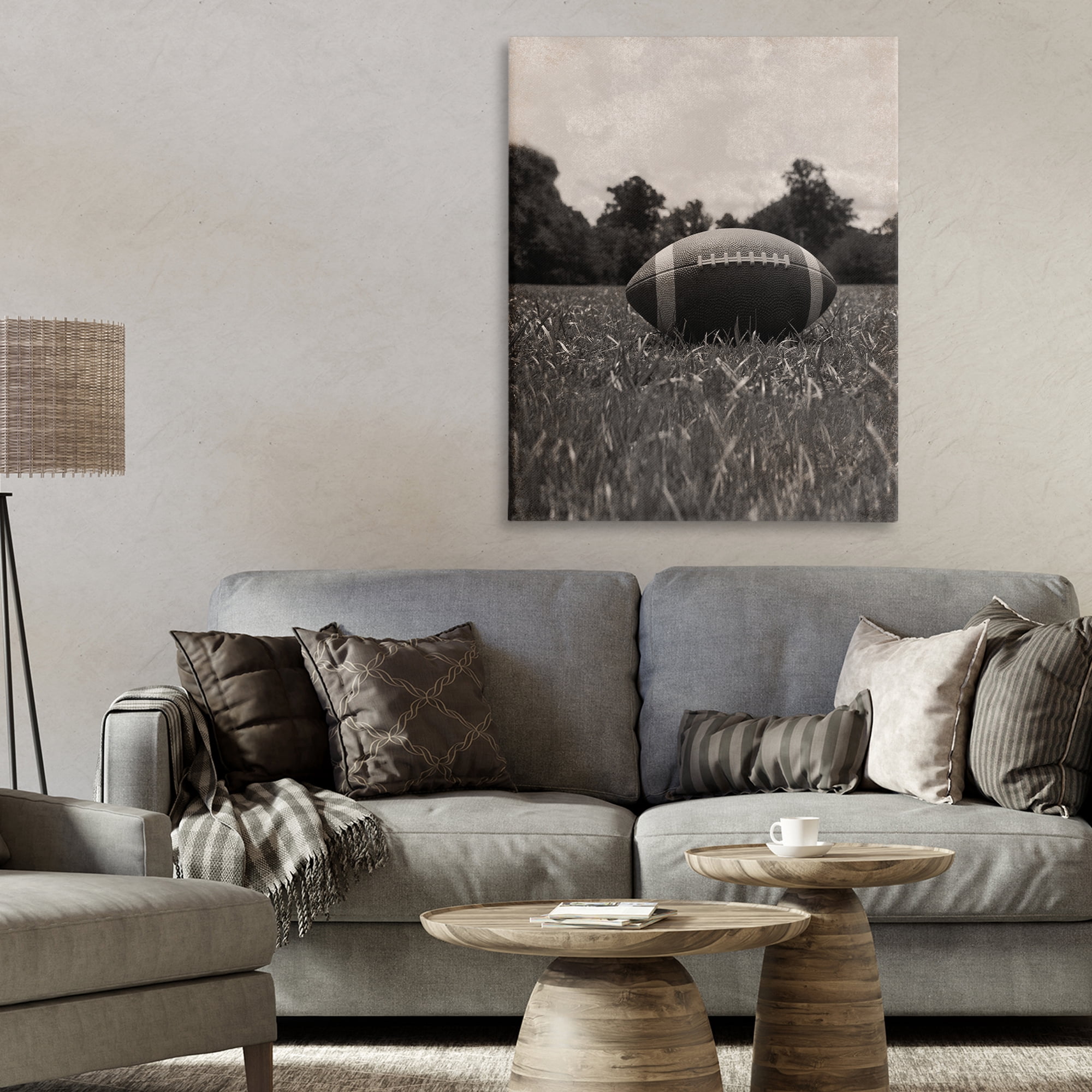 Stupell Industries Vintage Sports Football Canvas Wall Art, design by Marcus Prime