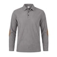 thumbnail image 6 of StSilkitty Mens Golf Sweatshirt Color Block Long Sleeve Collared Button Sweatshirts Lightweight Casual Pullover Tops, 6 of 7