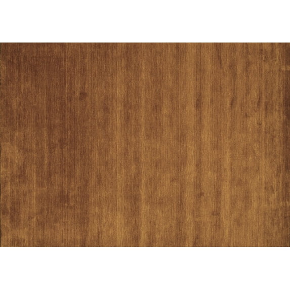 Ahgly Company Indoor Rectangle Abstract Brown Contemporary Area Rugs, 7' x 9'