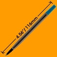 thumbnail image 4 of Jaymo Replacement for Parker Quink 1950324 - Measures 4.56 in / 116 mm Long - Rollerball Pen Refill - 24 Blue, 4 of 4