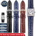 thumbnail image 2 of Correa de piel de cocodrilo genuina para hombre y mujer Cartier Tank Key Must London Solo, pulsera de piel de cocodrilo de 16 mm, 18 mm, 19 mm y 20 mm, 2 of 5