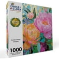 thumbnail image 2 of Golden Peony Dreams - 1000 Piece Jigsaw Puzzle for Adults | Mosaic-Inspired Artwork with Gold Leaf Details | Eco-Friendly | Cross & Glory Masterpiece Collection | Adult 1000 Piece Puzzle, 2 of 5