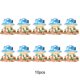 thumbnail image 2 of Inteprter Mushroom House Artificial Mini Atractivo Jardín Decoración Micro-Paisaje Hada Miniatura Casas Dormitorio Carnosidad Patio Decoración Azul Inteprter HA074839-04, 2 of 6
