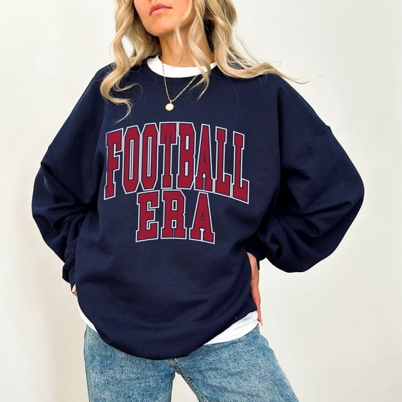 FootBall Era Sweatshirt, Houston Texas Football Shirt, Women's Football Sweatshirt, Game Day Shirt, Sunday Football Sweater, tailgate shirt Tshirt All Size S-5XL